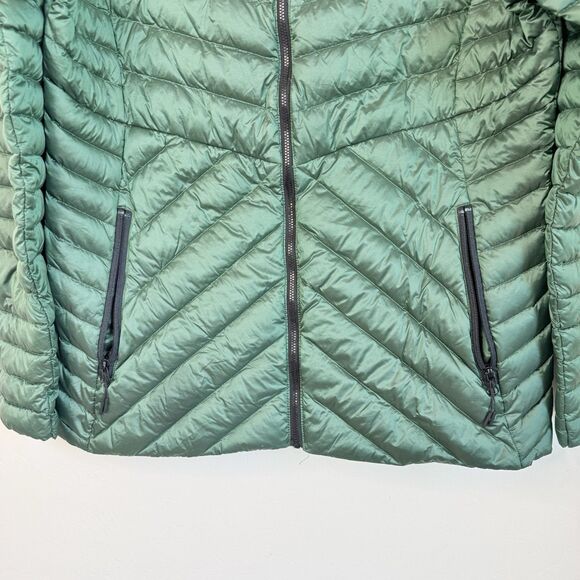 All In Motion Womens Extra Large Lightweight Packable Down Puffer Jacket Green - Picture 4 of 16
